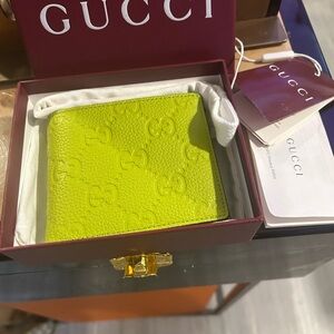 Limited Edition Gucci Japan Exclusive Neon Wallet, NWT